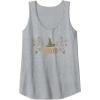 imageWicked Movie Logo Elphaba Hat Floral Tank TopHeather Grey