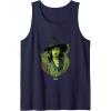imageWicked For Good Elphaba Bold Portrait ampamp Greenery Tank TopNavy Blue