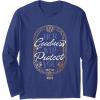 imageWicked For Good Her Goodness Will Protect You Long Sleeve TShirtNavy Blue