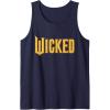 imageWicked For Good Logo Yellow Brick Road Tank TopNavy Blue