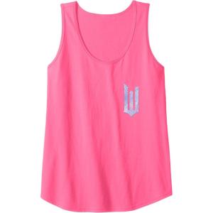 imageWicked For Good Bubble Shimmer Logo Front And Back Tank TopNeon Pink