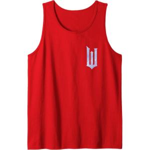imageWicked For Good Bubble Shimmer Logo Front And Back Tank TopRed