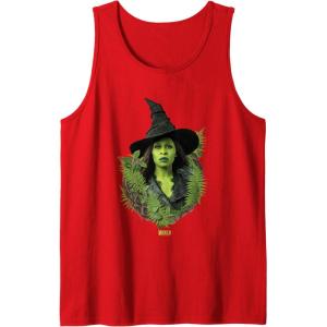 imageWicked For Good Elphaba Bold Portrait ampamp Greenery Tank TopRed
