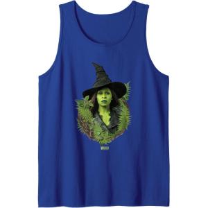 imageWicked For Good Elphaba Bold Portrait ampamp Greenery Tank TopRoyal Blue