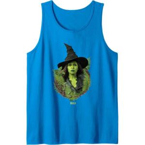 imageWicked For Good Elphaba Bold Portrait ampamp Greenery Tank TopSapphire Blue