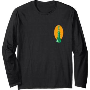 imageWicked For Good Elphaba Flying Front And Back Long Sleeve TShirtBlack