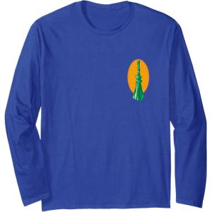 imageWicked For Good Elphaba Flying Front And Back Long Sleeve TShirtRoyal Blue