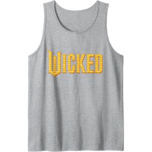 imageWicked For Good Logo Yellow Brick Road Tank TopHeather Grey