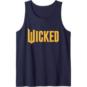 imageWicked For Good Logo Yellow Brick Road Tank TopNavy Blue