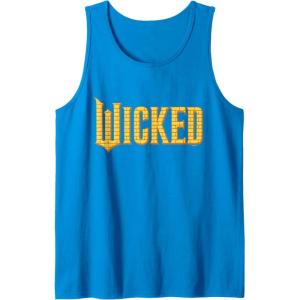 imageWicked For Good Logo Yellow Brick Road Tank TopSapphire Blue
