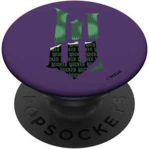imageWicked For Good Torn Green Logo Front And Back PopSockets Adhesive PopGripAdhesive PopGrip