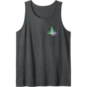 imageWicked For Good Two Halves of the Whole Heart Front ampamp Back Tank TopDark Heather Grey