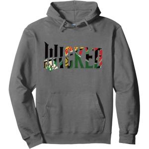 imageWicked For Good Wicked Witch Poster Logo Pullover HoodieAsphalt Grey
