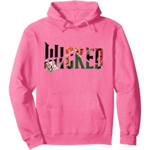 imageWicked For Good Wicked Witch Poster Logo Pullover HoodieBright Pink