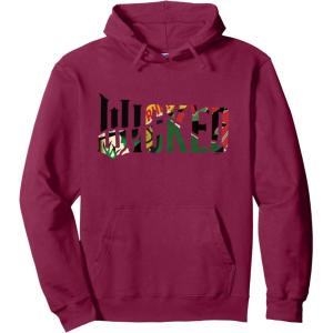 imageWicked For Good Wicked Witch Poster Logo Pullover HoodieBurgundy