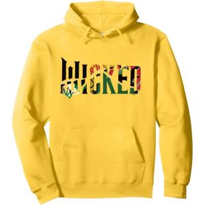 imageWicked For Good Wicked Witch Poster Logo Pullover HoodieLemon Yellow
