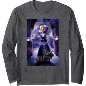 imageWicked Madame Morrible Poster Long Sleeve TShirtDark Heather Grey