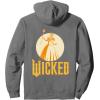 imageWicked For Good Glinda Gold Silhouette Front And Back Pullover HoodieAsphalt Grey