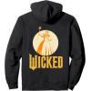 imageWicked For Good Glinda Gold Silhouette Front And Back Pullover HoodieBlack