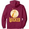 imageWicked For Good Glinda Gold Silhouette Front And Back Pullover HoodieBurgundy