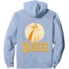 imageWicked For Good Glinda Gold Silhouette Front And Back Pullover HoodieDusty Blue