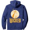 imageWicked For Good Glinda Gold Silhouette Front And Back Pullover HoodieNavy Blue