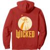 imageWicked For Good Glinda Gold Silhouette Front And Back Pullover HoodieRed