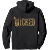 imageWicked For Good Ozian Gold Logo Front And Back Pullover HoodieBlack