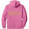 imageWicked For Good Ozian Gold Logo Front And Back Pullover HoodieBright Pink