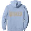 imageWicked For Good Ozian Gold Logo Front And Back Pullover HoodieDusty Blue