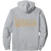 imageWicked For Good Ozian Gold Logo Front And Back Pullover HoodieHeather Grey