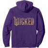 imageWicked For Good Ozian Gold Logo Front And Back Pullover HoodiePurple