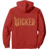 imageWicked For Good Ozian Gold Logo Front And Back Pullover HoodieRed