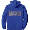 imageWicked For Good Ozian Gold Logo Front And Back Pullover HoodieRoyal Blue