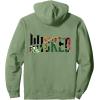 imageWicked For Good Wicked Witch Torn Poster Front And Back Pullover HoodieSage Green