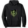 imageWicked For Good Elphaba Bold Portrait ampamp Greenery Pullover HoodieBlack