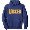 imageWicked For Good Logo Yellow Brick Road Pullover HoodieNavy Blue