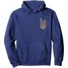 imageWicked For Good Ozian Gold Logo Front And Back Pullover HoodieNavy Blue
