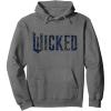 imageWicked For Good Ozian Pattern Logo Pullover HoodieAsphalt Grey