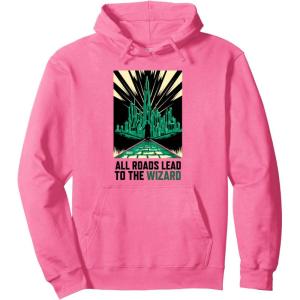 imageWicked For Good All Roads Lead to the Wizard Pullover HoodieBright Pink