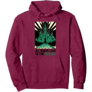 imageWicked For Good All Roads Lead to the Wizard Pullover HoodieBurgundy