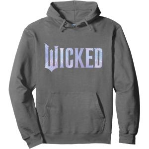 imageWicked For Good Bubble Shimmer Logo Pullover HoodieAsphalt Grey