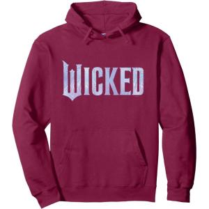 imageWicked For Good Bubble Shimmer Logo Pullover HoodieBurgundy