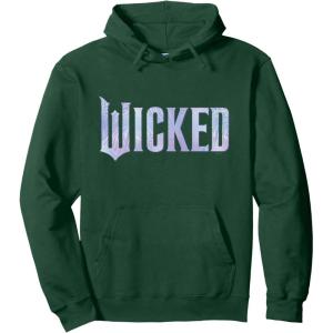 imageWicked For Good Bubble Shimmer Logo Pullover HoodieDark Green