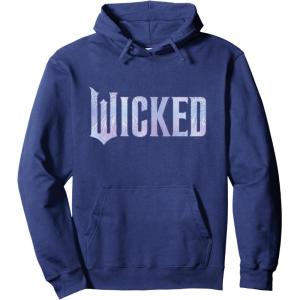 imageWicked For Good Bubble Shimmer Logo Pullover HoodieNavy Blue