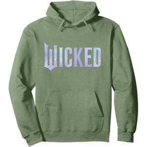 imageWicked For Good Bubble Shimmer Logo Pullover HoodieSage Green