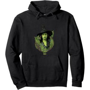 imageWicked For Good Elphaba Bold Portrait ampamp Greenery Pullover HoodieBlack