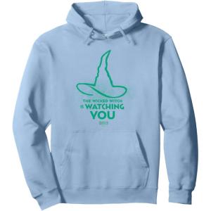 imageWicked For Good Elphaba Watchful Hat Pullover HoodieDusty Blue