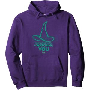 imageWicked For Good Elphaba Watchful Hat Pullover HoodiePurple