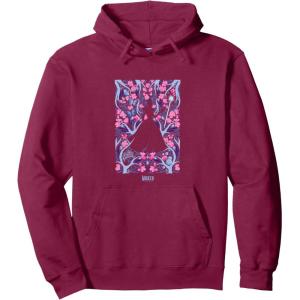 imageWicked For Good Glinda Floral Grace Pullover HoodieBurgundy